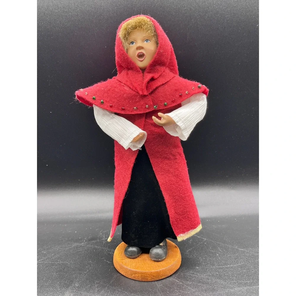 Vtg Set of 3 Caroler Set Christmas Figurines Drummer Boy Singer‎ 9.5
